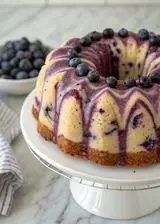 Ricetta Ciambella Marmorizzata ai Mirtilli