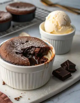 Ricetta Tortino dal cuore morbido al cioccolato di lacucinasecondolabiffi