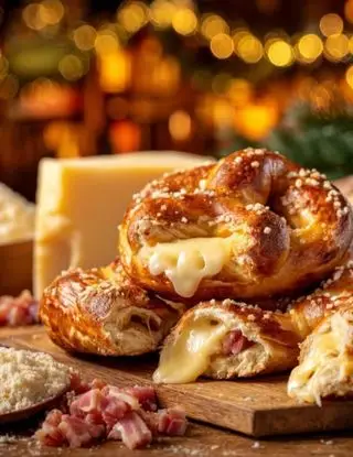Ricetta Bretzel Ripieni di Prosciutto Crudo e Fontina di lacucinasecondolabiffi