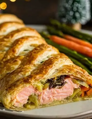 Ricetta Salmone in Crosta di Pasta Sfoglia di lacucinasecondolabiffi