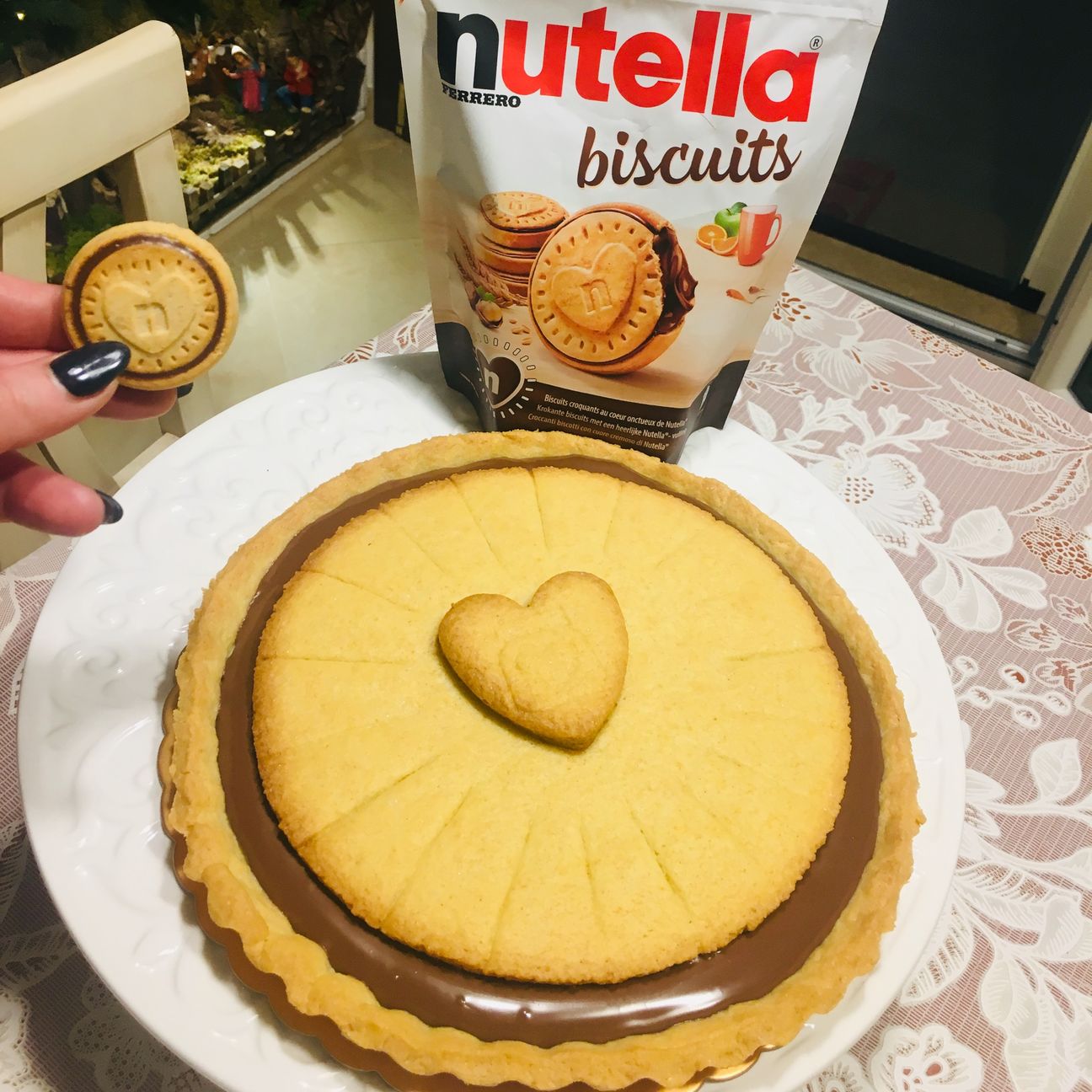 Crostata nutella biscuits