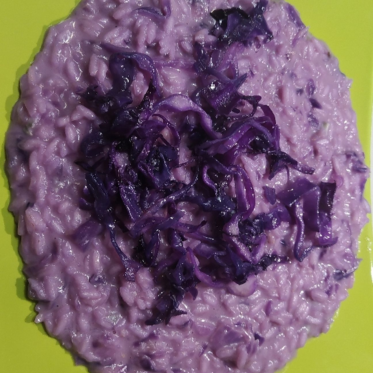 Risotto cavolo viola e zola