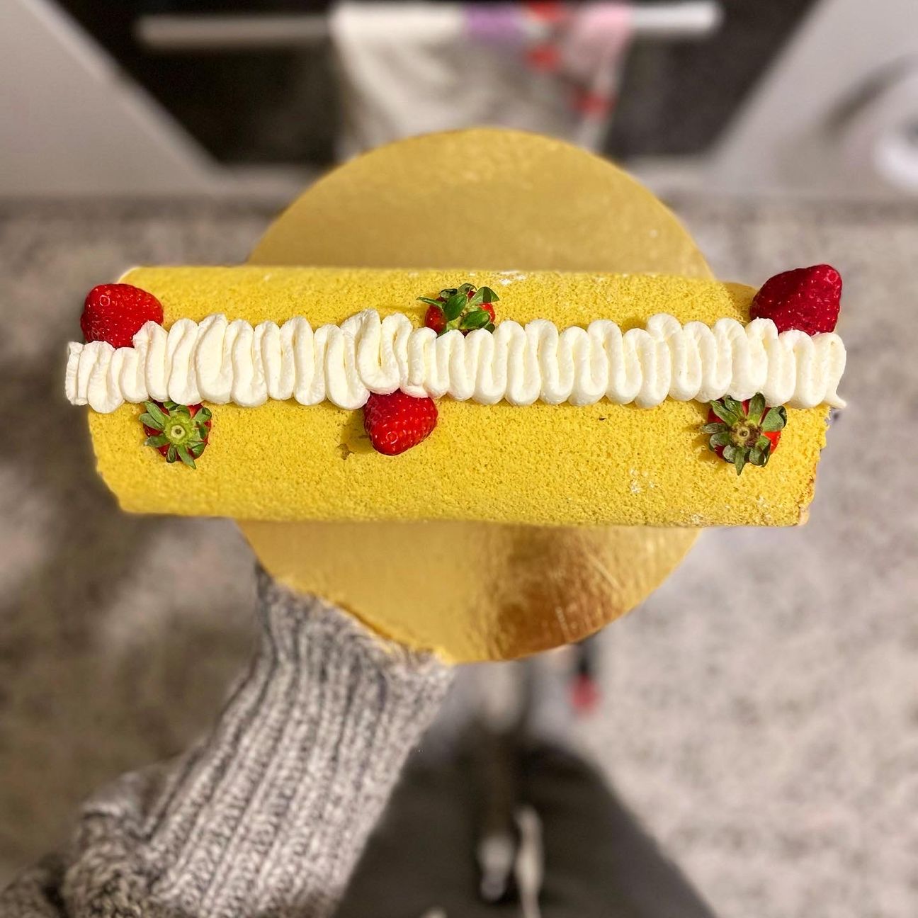 Rotolo Fragole e Crema al Mascarpone