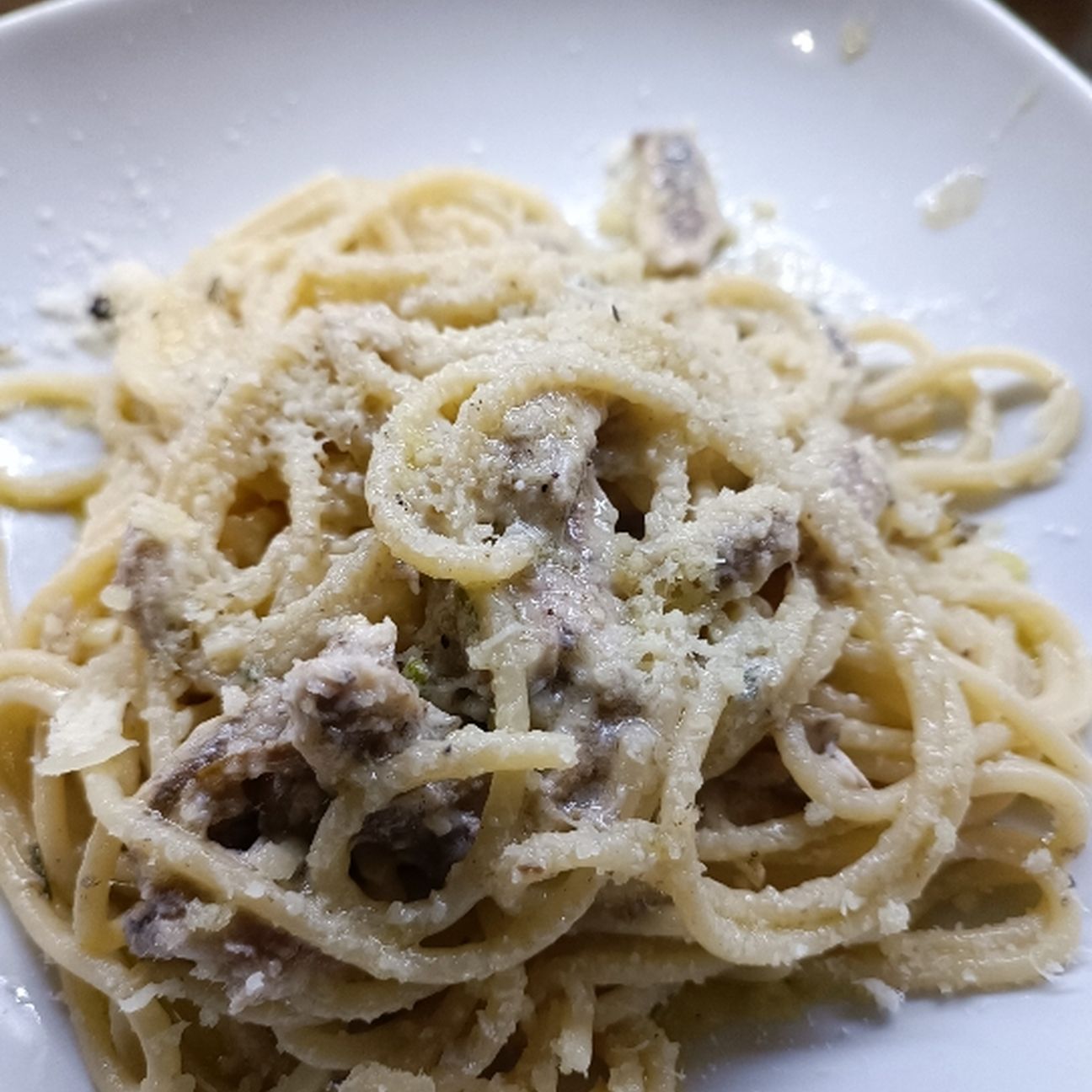 Spaghettone con alici