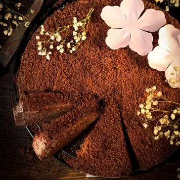 Ricetta Sbriciolata al cioccolato con confettura di fragole “senza glutine”. di Deliziealternative