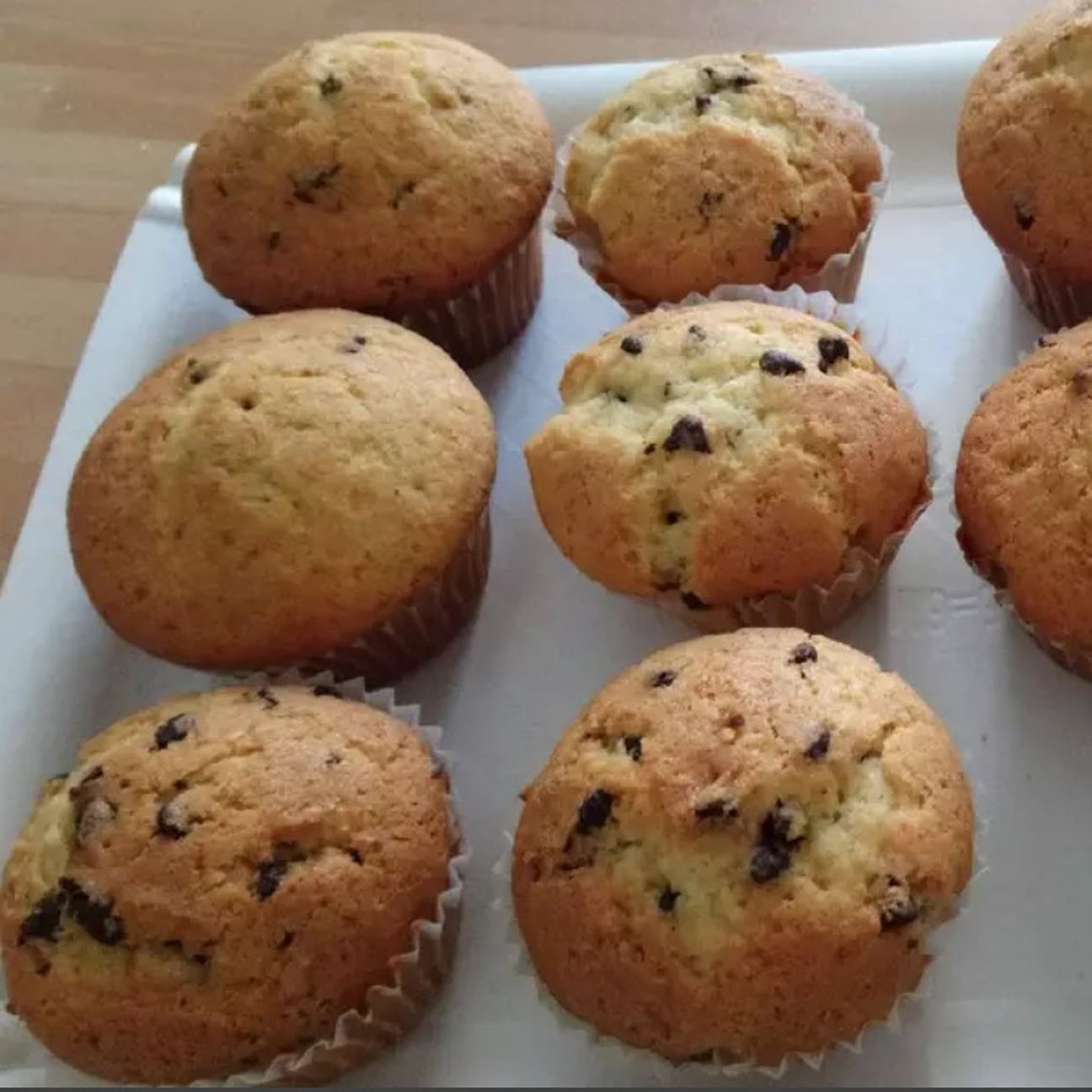 Muffin con gocce di cioccolato