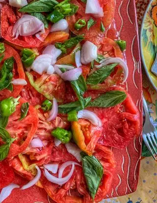 Ricetta Insalata di pomodori (variante di mia nonna) di magn_gnamm