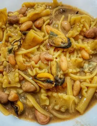 Ricetta Pasta mista con fagioli e cozze di magn_gnamm