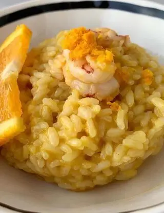 Ricetta Risotto gamberi e arancia di martinalasaluteincucina