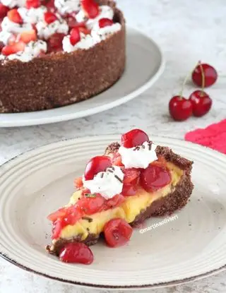 Ricetta Torta bicolore con ciliegie di MartinaOlivieri