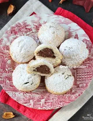 Ricetta Biscotti ripieni di castagne – Senza uova e senza burro di MartinaOlivieri