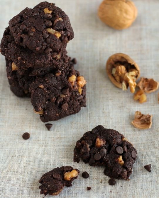 Biscotti al cioccolato e noci