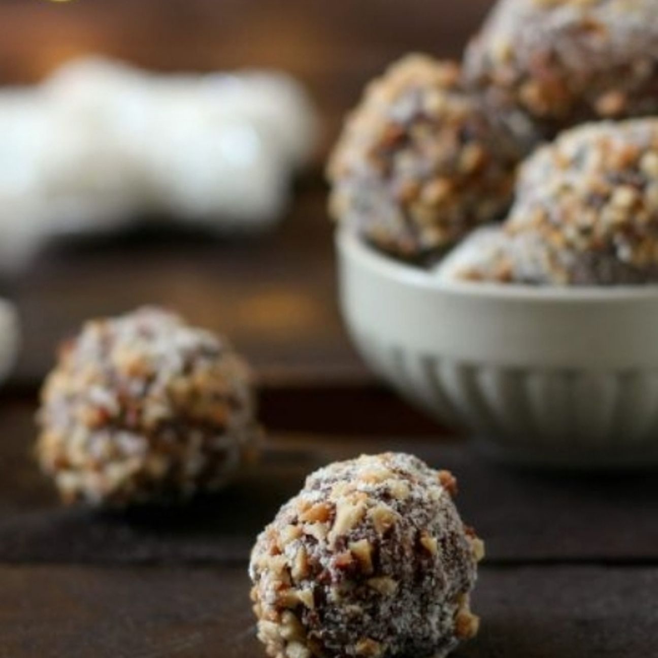 Tartufini al cioccolato e torrone