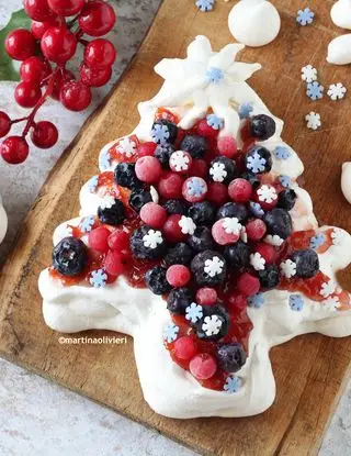 Ricetta Albero di Natale di meringa #NataleAltaCucina di MartinaOlivieri