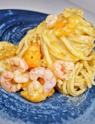 Ricetta Spaghetto cremosissimo ai gamberi di foodexcellence