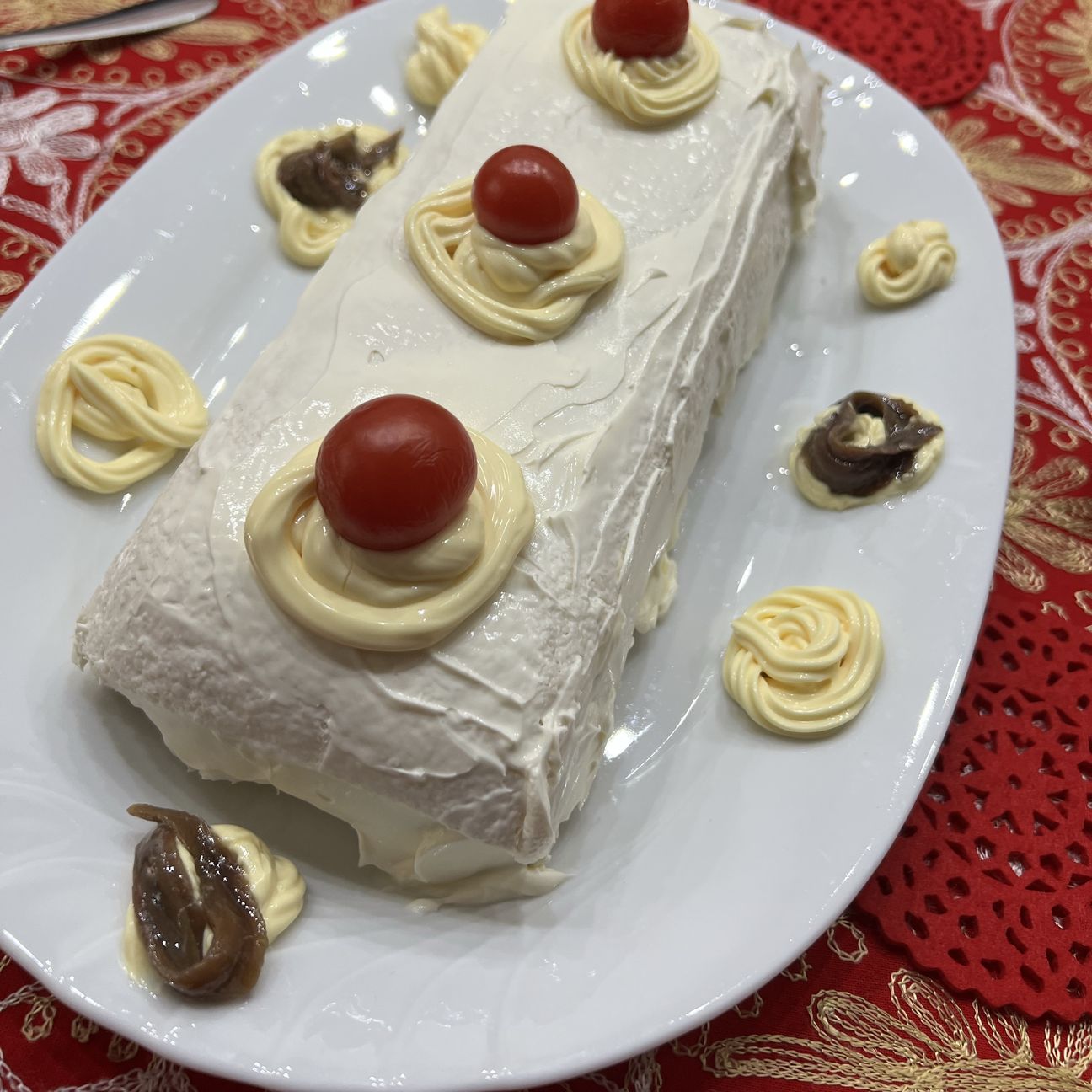 Tronchetto con bietola e Crema di prosciutto