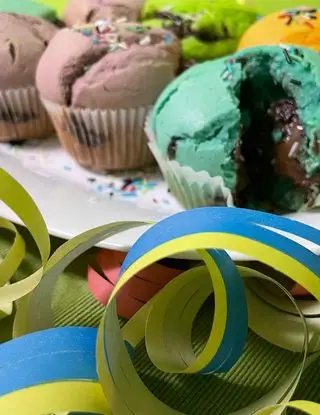 Ricetta Muffin colorati alla Nutella di loredana705