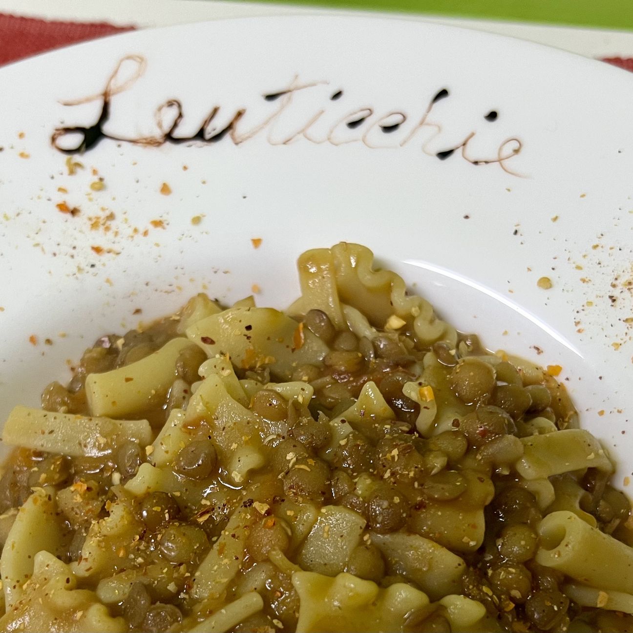 Pasta e lenticchie