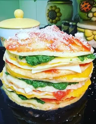 Ricetta Tortino di crêpes con 🎃🥦🍃 di loredana705