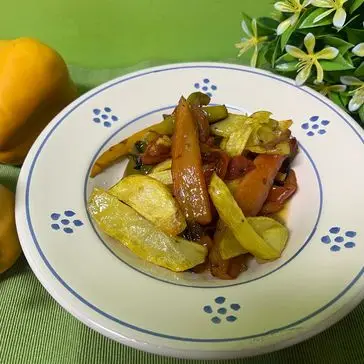 Ricetta Pipi e patati 😋😋😋🫑🫑🫑patate e peperoni calabresi🌶🌶🌶🌶 di loredana705