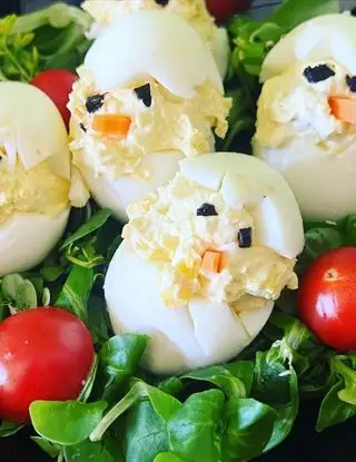 Ricetta Uova ripiene 🐣🐣🐣 di loredana705