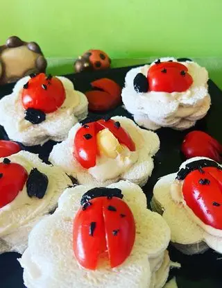 Ricetta Tartine alla mousse di tonno e coccinelle 🐞🐞🐞 di loredana705