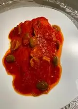 Ricetta Spigola con il sugo