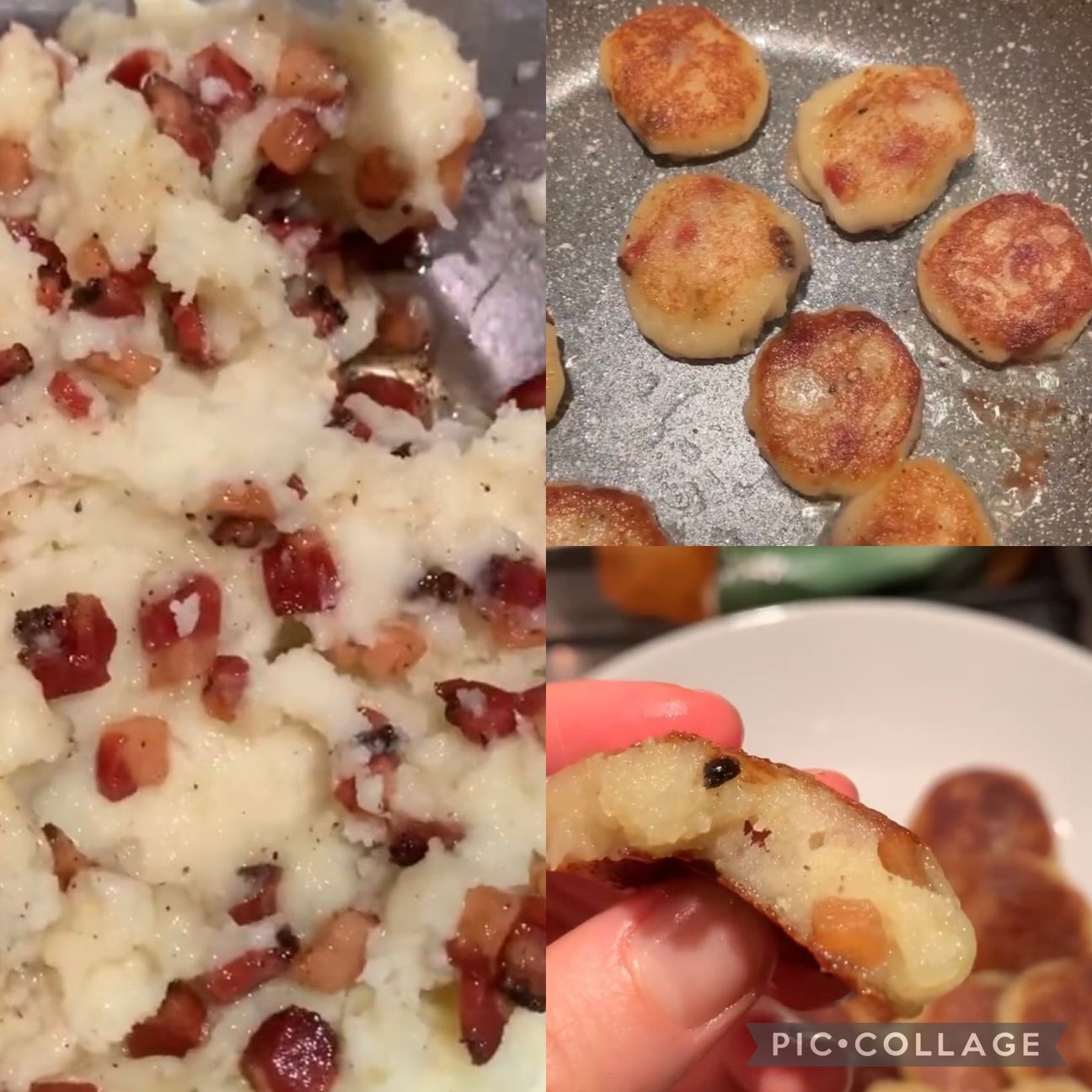 Bombette di patate con guanciale e pecorino
