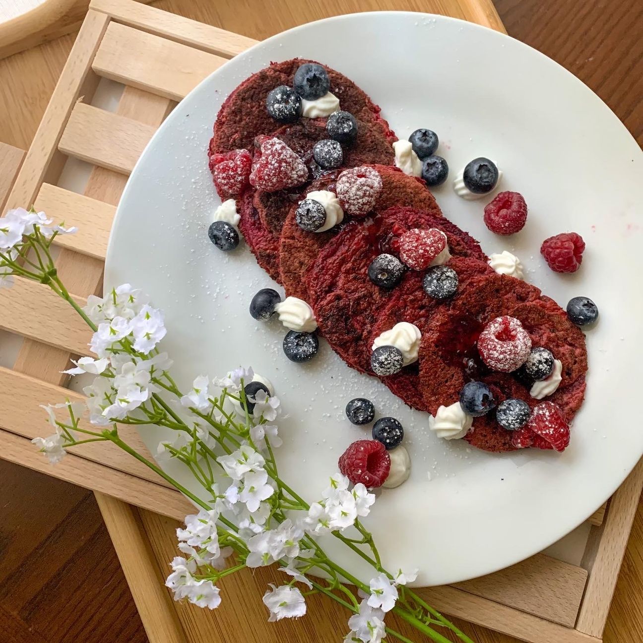 Pancakes alla barbabietola