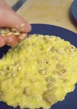 Ricetta Risotto zucca, salsiccia, asiago, noci tostate
