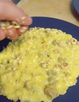 Ricetta Risotto zucca, salsiccia, asiago, noci tostate di shkumbim