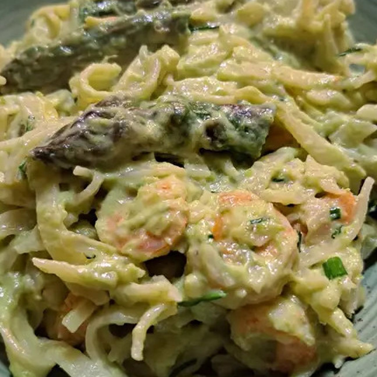 Tagliatelle asparagi e gamberetti