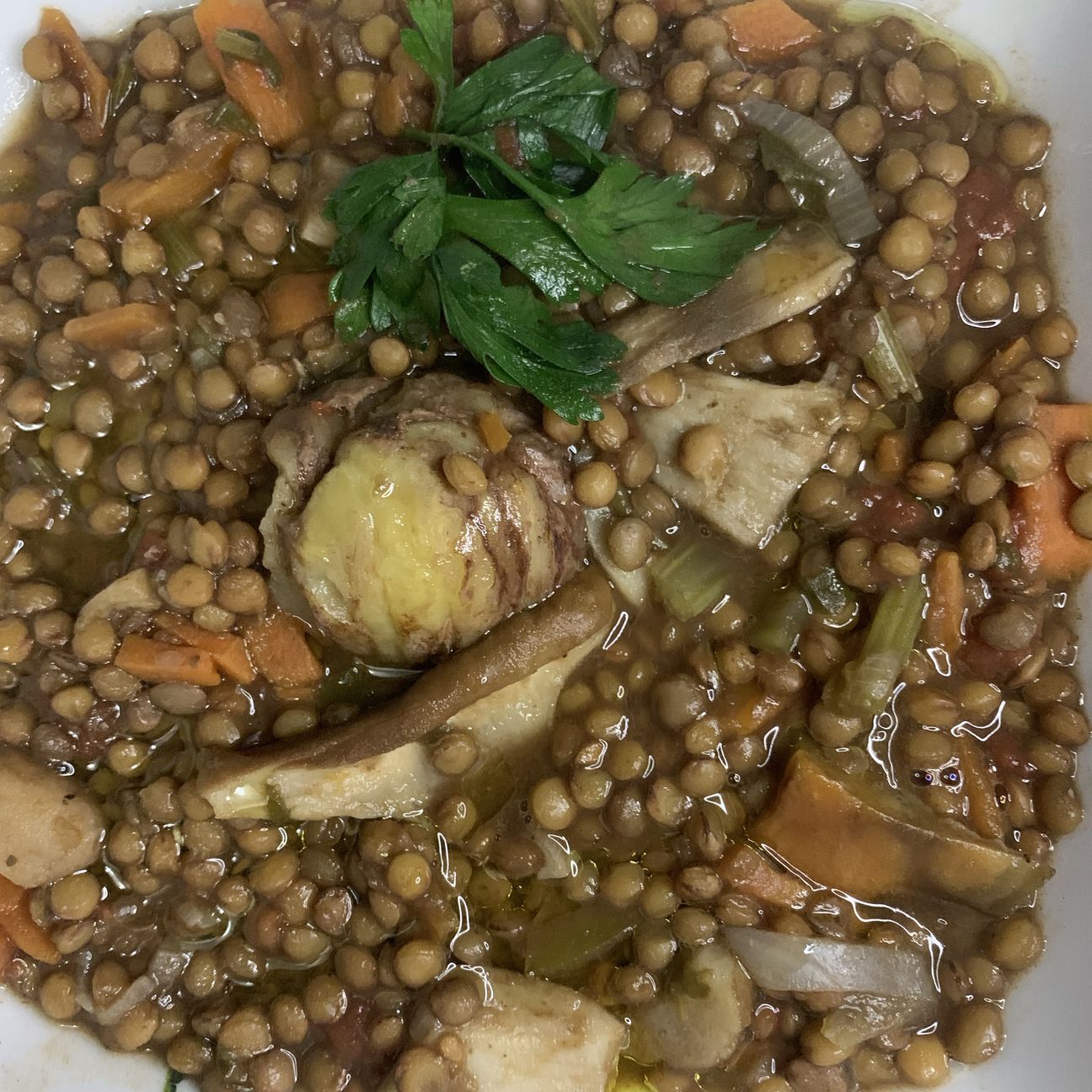 Zuppa di lenticchie “dei montanari”