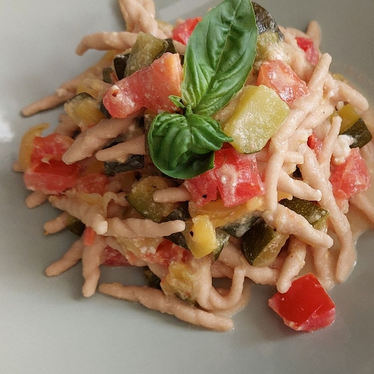 Trofie Greche con zucchine e zafferano