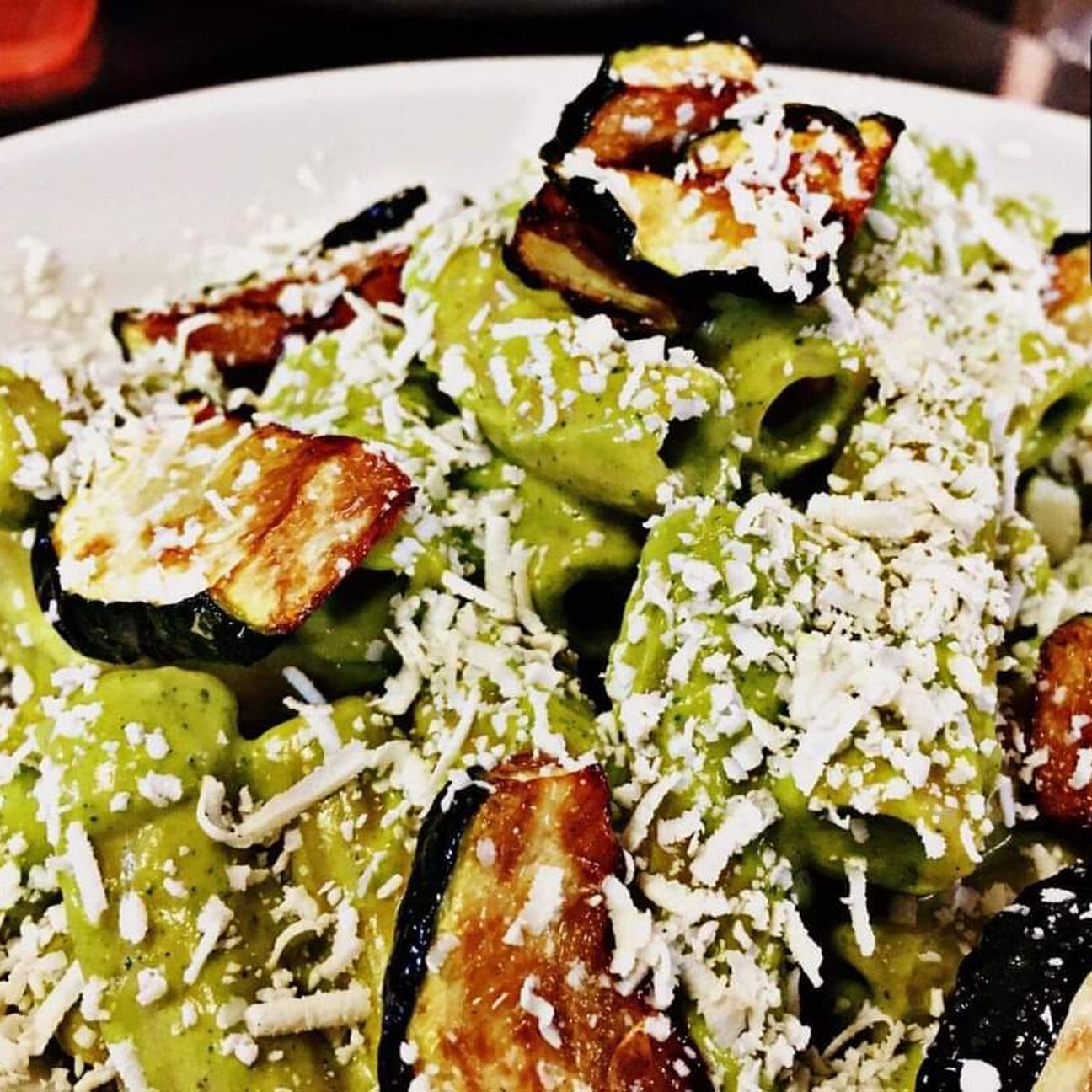 Rigatoni con crema di zucchine