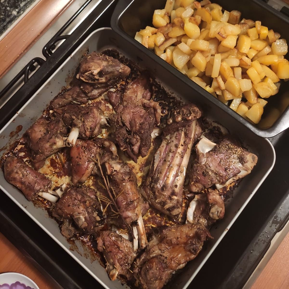 Capretto al forno con patate