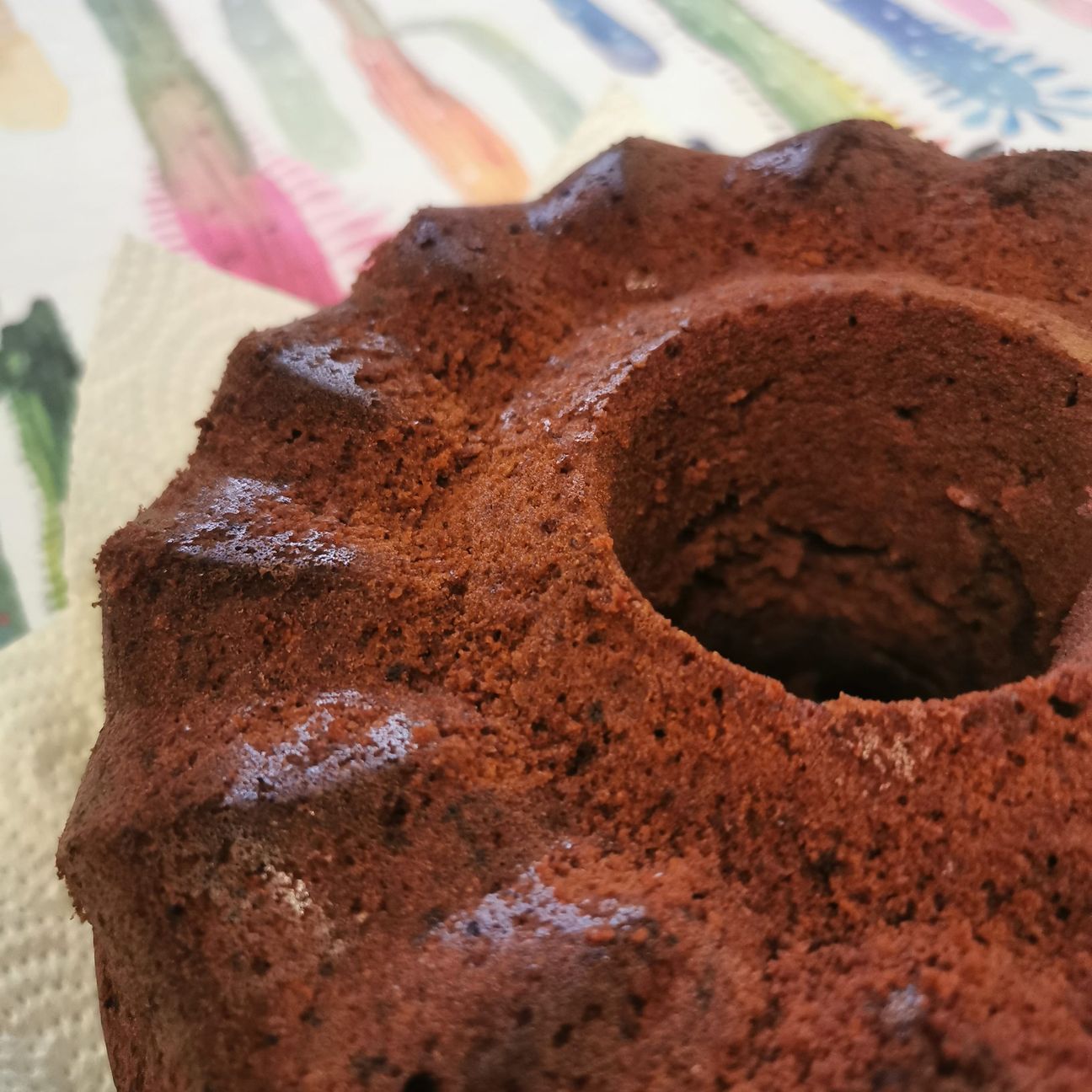 Ciambellone al cacao con soli albumi
