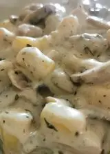 Ricetta Chicche di patate con panna e funghi