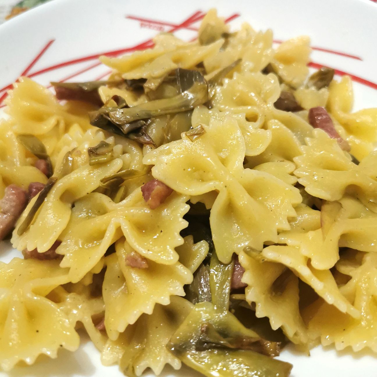 Pasta con i carciofi