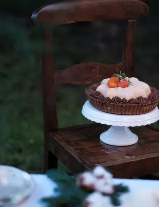 Ricetta Crostata di farina di castagne ai cachi e cioccolato di ciracoo