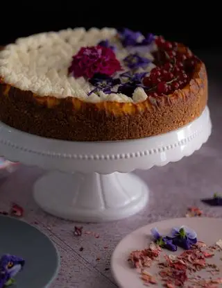 Ricetta Cheesecake allo zafferano e fiori eduli di ciracoo