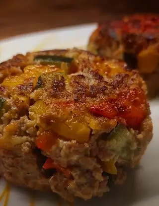 Ricetta Polpette colorate con peperoni e zucchine di metalchef_89