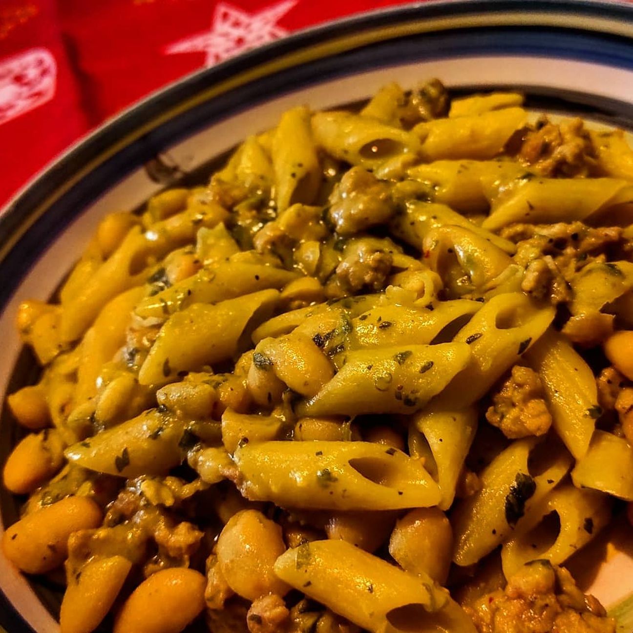 Pasta e fagioli con salamella camuna artigianale
