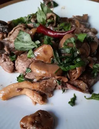 Ricetta Straccetti con funghi di afiamma