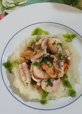 Ricetta #strombolicchio di patate con insalata di mare#