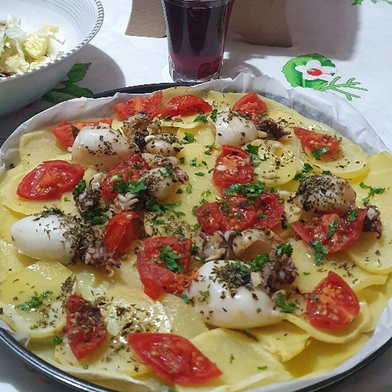 Seppioline in crosta di patate