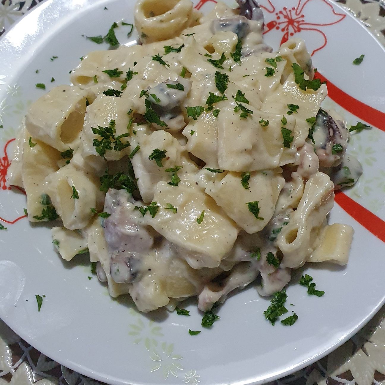 Paccheri alla crema di patate e polipo