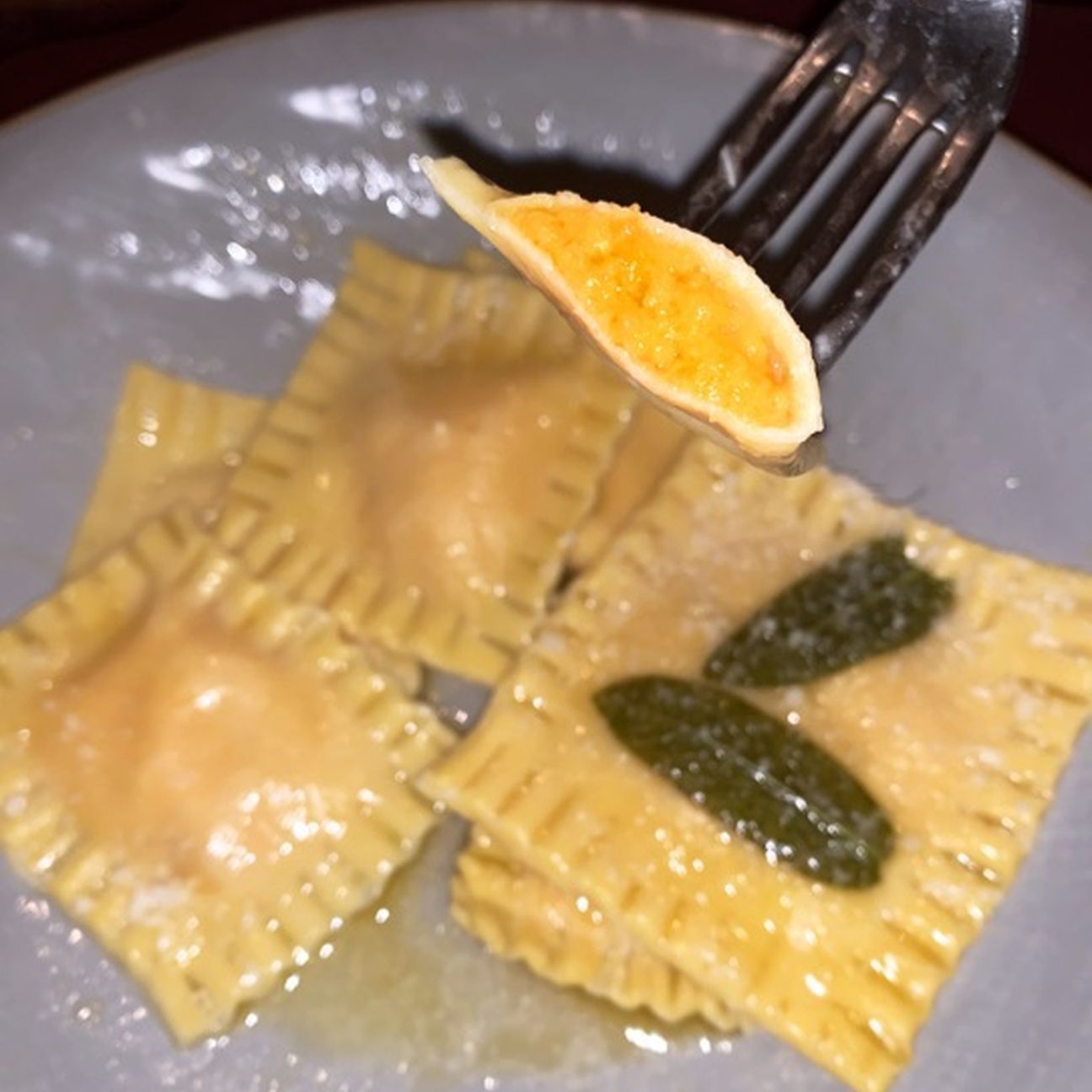 Ravioli ripieni di zucca!