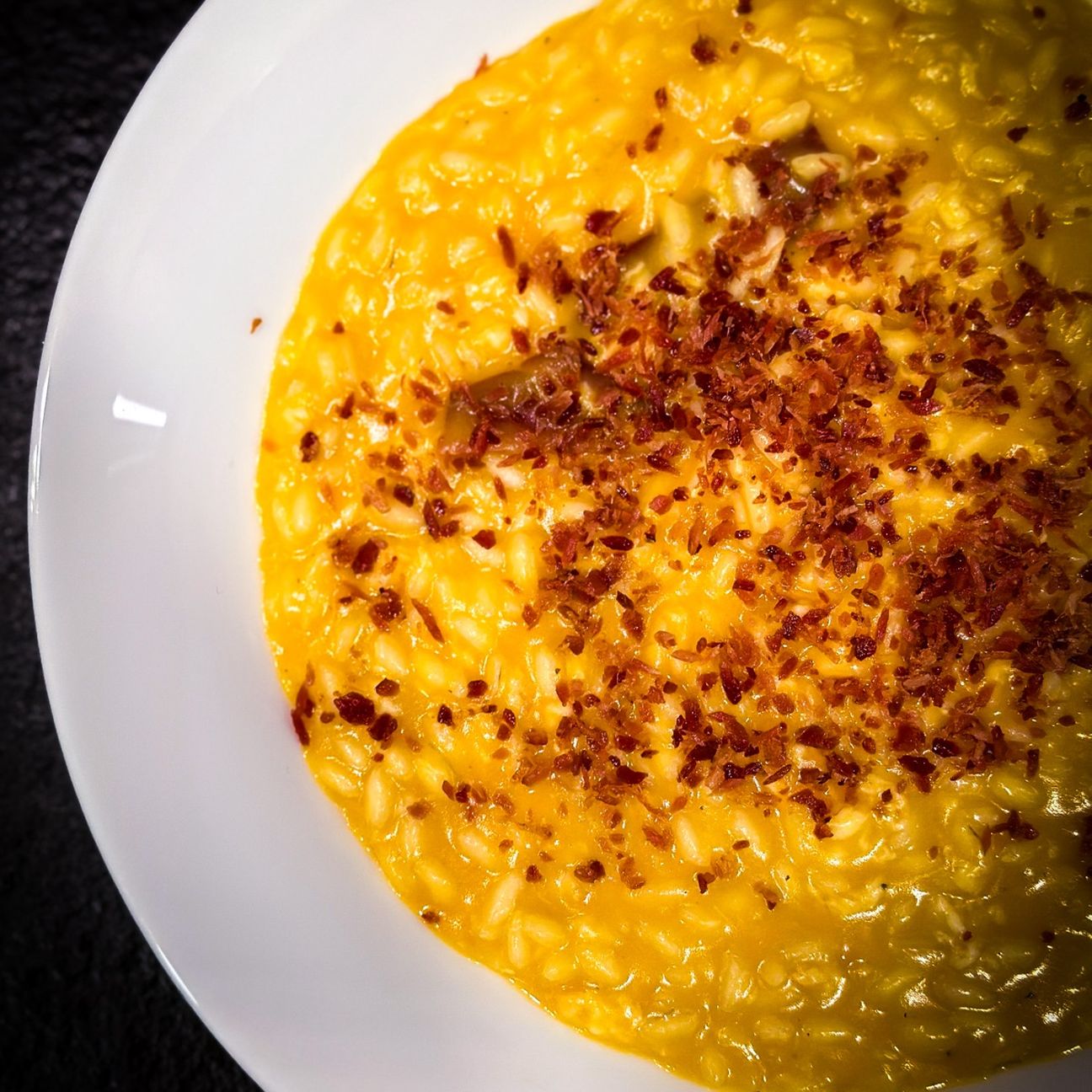 Risotto Zucca Provola Affumicata e Speack
