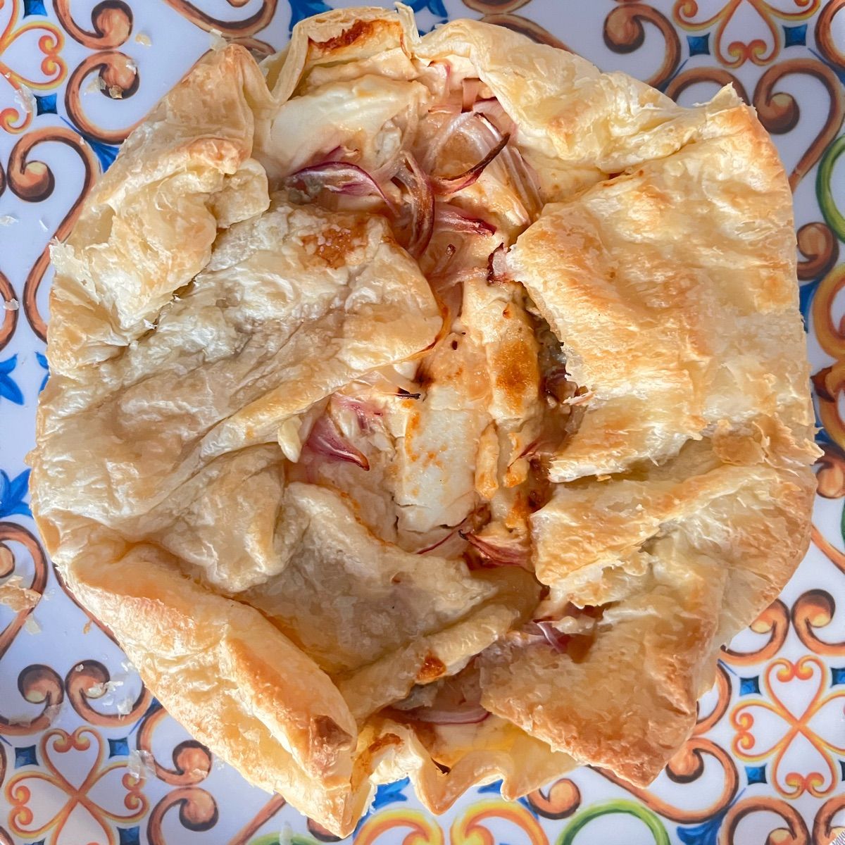 Torta salata alle cipolle di tropea